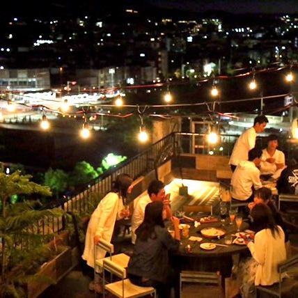 京都の夜景が一望できます！鴨川など、景色が抜群の当店にぜひ★