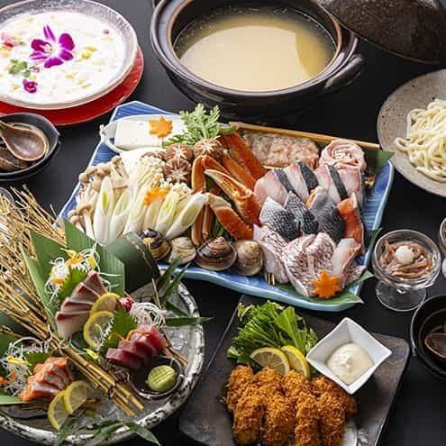 동계 한정! 《무료 음료》 어패류의 맛을 맛보는 ◆우오만 냄비 코스
