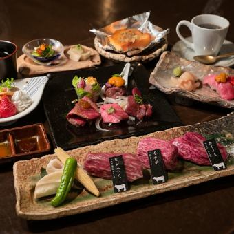 ステーキメイン銀コース 6800円(税込)