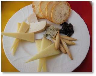 Assorted Spanish cheeses