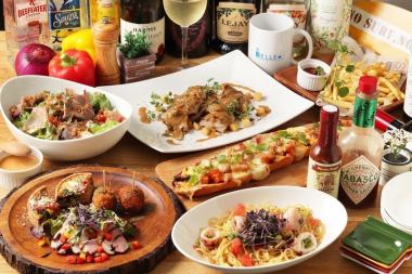 【NEW! BELLE party plan】【2Hプレミアム飲み放題付】