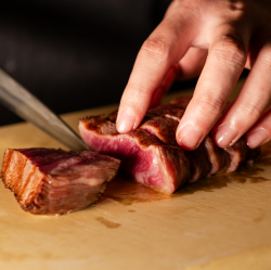 黒毛和牛のステーキ