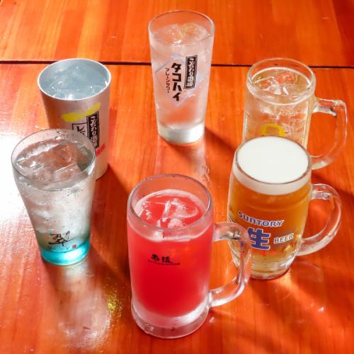 ドリンクの種類も豊富です