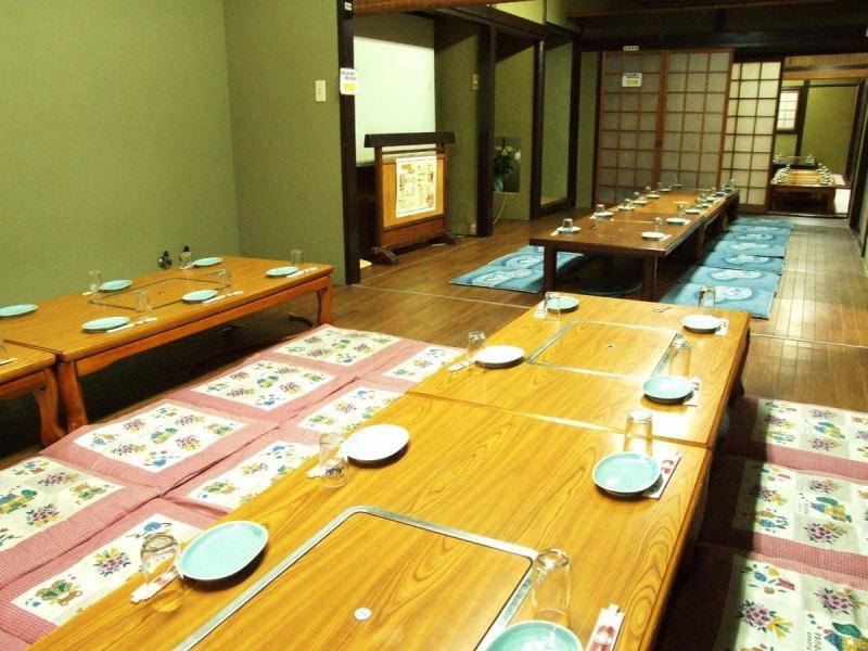 4名～35名迄対応のお座敷で周りを気にせず宴会が楽しめる！.2階の宴会御座敷は最大70名様まで収容OK!