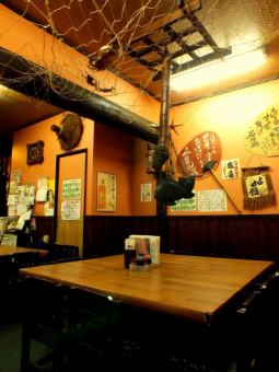 Robata seats, 12 seats and 8 seats, just to the right of the entrance.