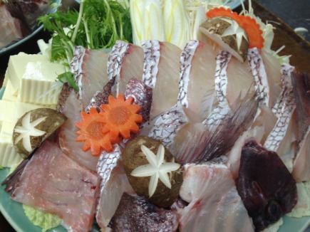 超人気コース!! ちゃんこ・鯛ちり・豚しゃぶの3コースが=税込4500円のコース!!☆
