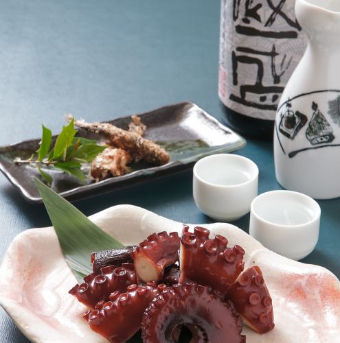 Soft boiled ground octopus