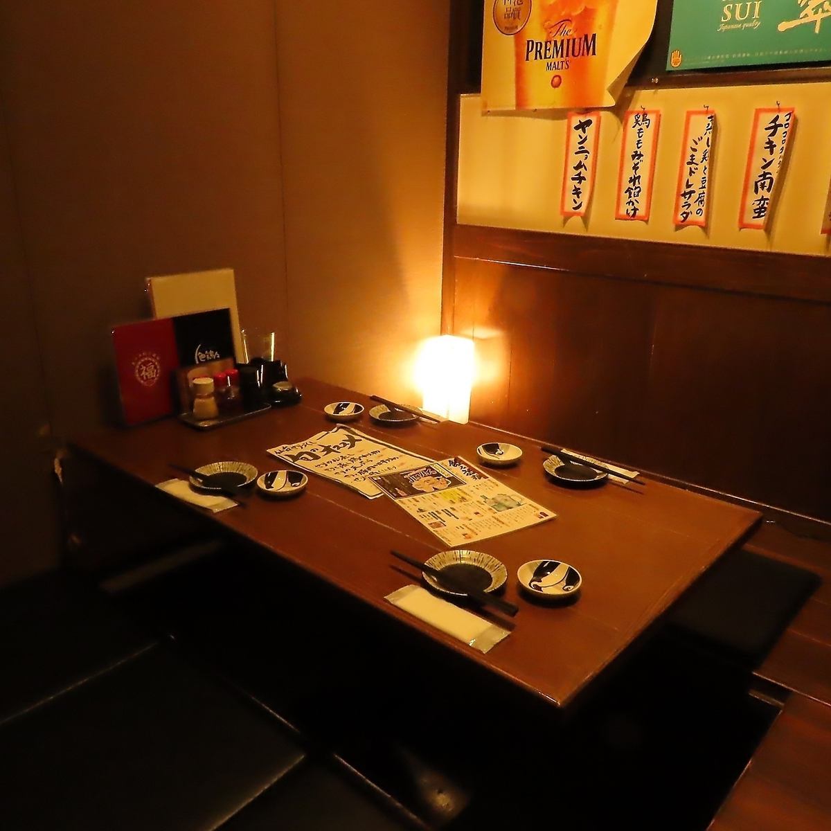 予約必須の個室席ございます！少人数から団体様までご利用OK