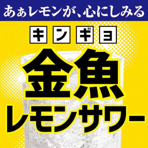 安っ！金魚レモンサワー199円（税込218円）