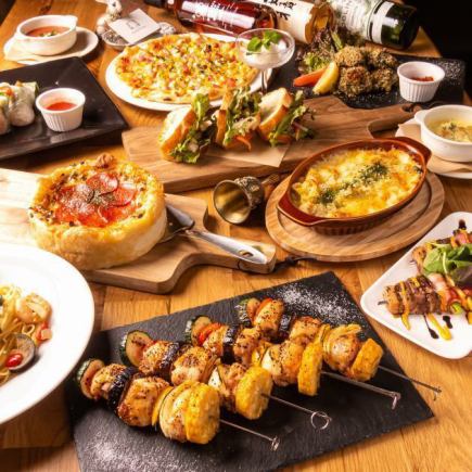 豪華!プラチナコース全11品シュラスコ,ローストビーフなど3H食べ飲み放題♪7000円→5000円