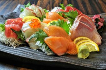[For a welcome and farewell party♪] Sashimi course 150 minutes with all-you-can-drink included 4,500 yen