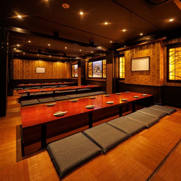 We can accommodate up to 140 people! We will guide you to a comfortable seat according to the number of people for a large banquet! We can prepare seats according to your purpose, including a private room with a sunken kotatsu where you can relax! It is perfect for various occasions such as company banquets, welcome parties, farewell parties, and after-parties! Please feel free to contact us for reservations for exclusive use of the restaurant!