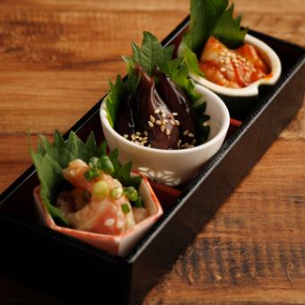 Assortment of 3 delicacies