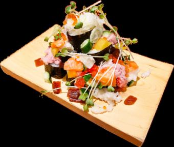彩色散壽司拼盤