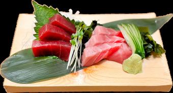 兩種鮪魚刺身拼盤