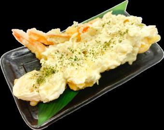 壽司店裡的蝦仁蛋黃醬