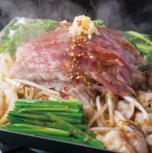 ちりとり鍋（春夏だけの鉄板焼き！）