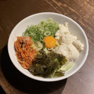 キムチと豆腐のまぜサラダ