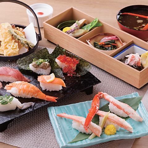 【平日ランチ限定330円引き】かに上寿司御膳