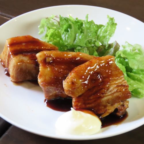 豚の角煮の生姜焼