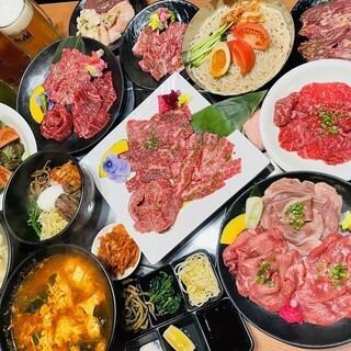 【A5ランク和牛+飲み放題コース】 飲み放題180分込み!全10品 5500円(税込)