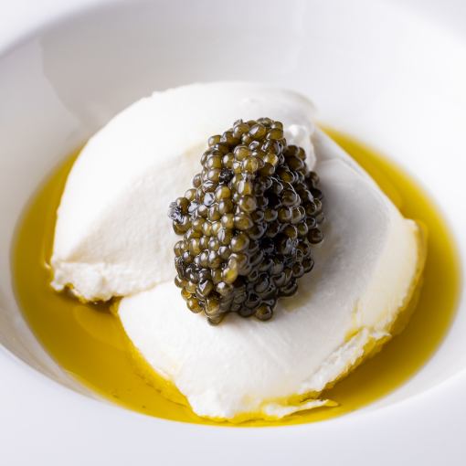 【Dinner Course A】 전채에 치즈의 브랑만주 캐비어를 포함한 선택할 수 있는 스탠다드 코스