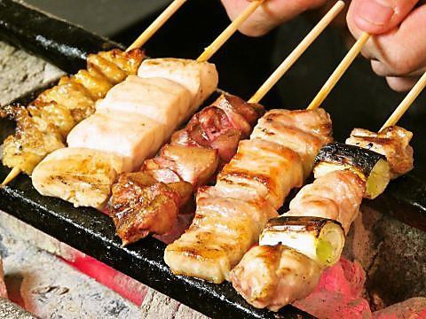 We have more than 40 kinds of yakitori.