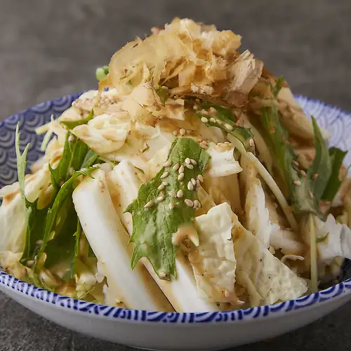 Napa cabbage salad with sesame and ponzu sauce