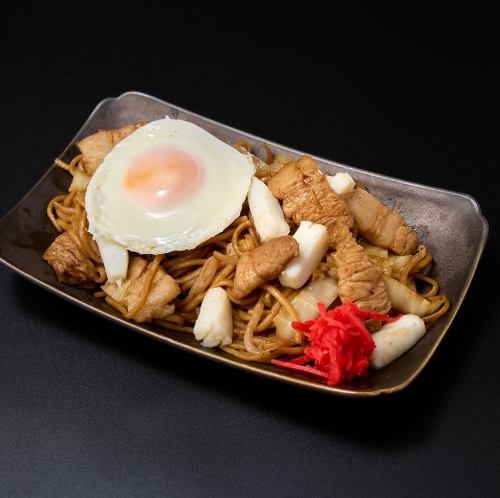 イカ豚玉焼きそば