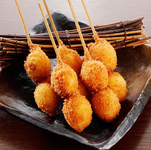 串揚げ（うずらの卵）1本