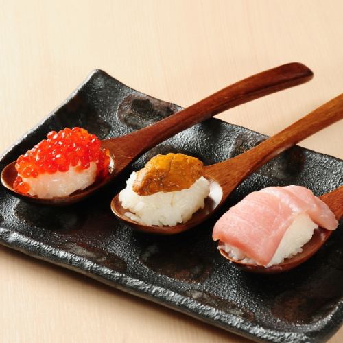 寿司 ３種盛り（うに、いくら、まぐろ）