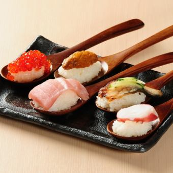 寿司 ５種盛り（うに、いくら、まぐろ、うなぎ、たこ）