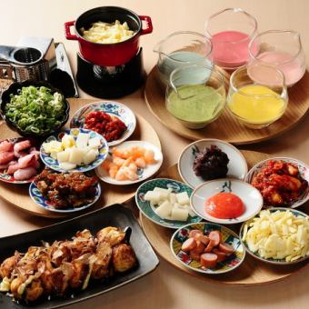 【食べ飲み放題】自分で焼けるたこ焼き13種類120分(LO90分)食べ放題&飲み放題!4800円(税込)