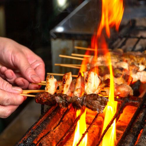 All-you-can-eat charcoal-grilled yakitori!
