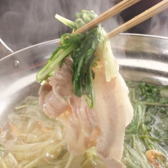 <【2時間飲み放題】大満足コース　2025秋冬> 関西風豚しゃぶ鍋コース