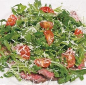 Matsusaka beef round tagliata with balsamic dressing