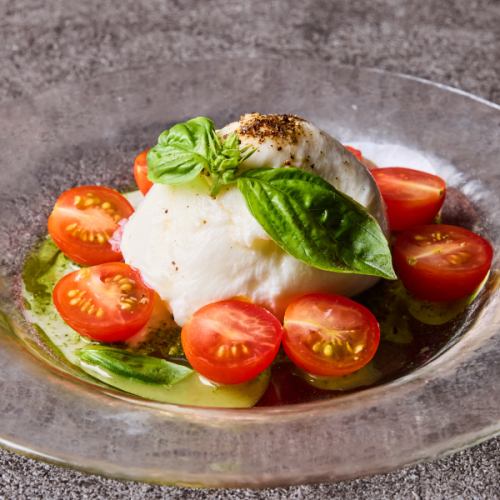 Burrata cheese caprese