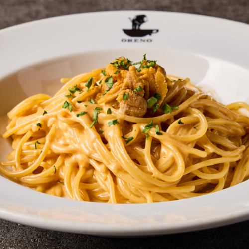 Rich sea urchin cream spaghetti