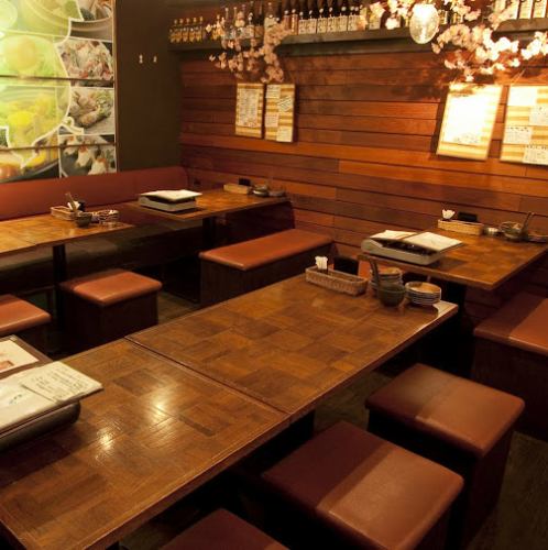 落ち着いた店内