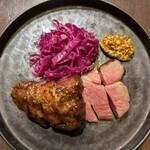 ラムランプの炭火焼き