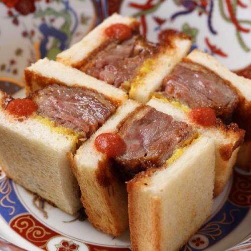 当店おすすめの一品！牛カツサンド