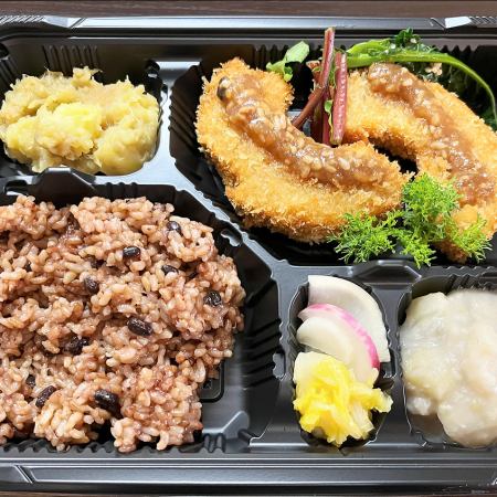 【テイクアウト予約】車麩かつ　2piece　ごはんセット