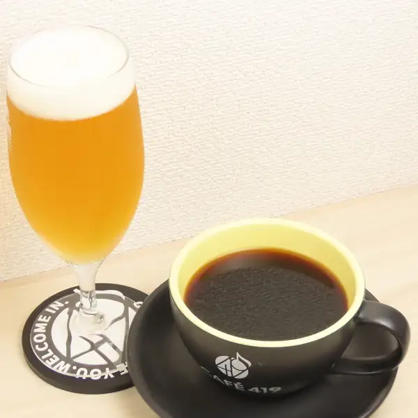 【昼は珈琲、夜は生ビールで乾杯】昼夜で異なる魅力を堪能◇419オリジナルブレンドと生クラフトビール