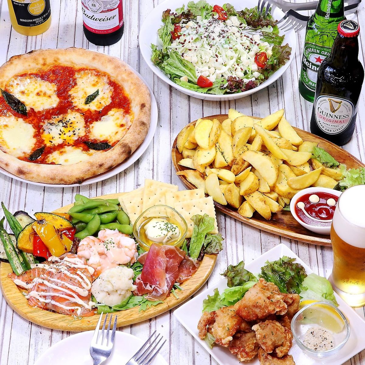 Overwhelmingly cost-effective all-you-can-eat and drink plans are available from the 3,000 yen range★