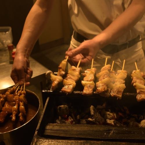 香ばしい炭火で美味しく