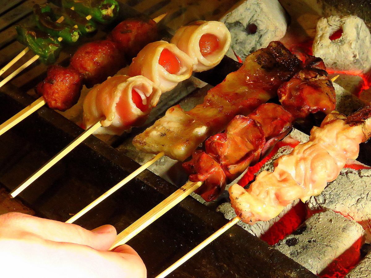 Kengun's famous restaurant! Yakitori and seafood can be enjoyed in a private room♪ There are plenty of private rooms
