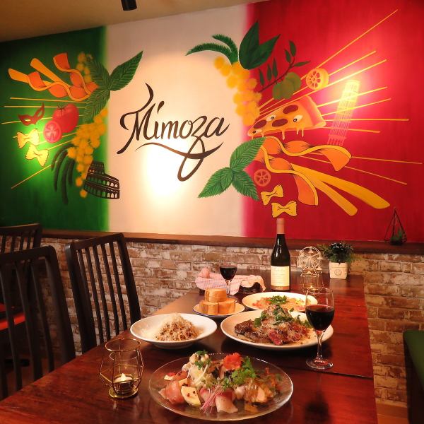 [For company banquets and small group banquets] The restaurant has a calm atmosphere! We also have drinks that match authentic Italian food, so please enjoy yourself ♪