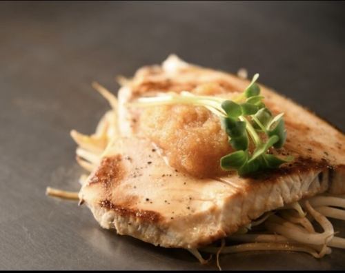 Sautéed Swordfish Tomato Sauce or Ponzu Sauce with Grated Daikon Radish