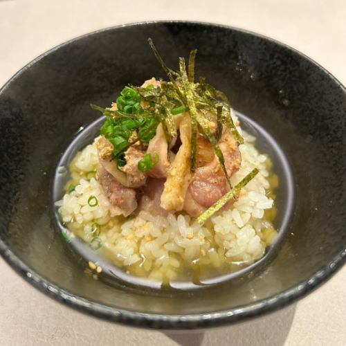 タタキを使った鶏茶漬け