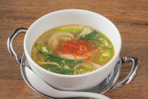 [Spicy] Green chili tteokbokki soup